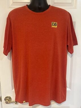 Authentic Dutch Brothers Men's Short-Sleeve Crew T-Shirt in Rust Orange
